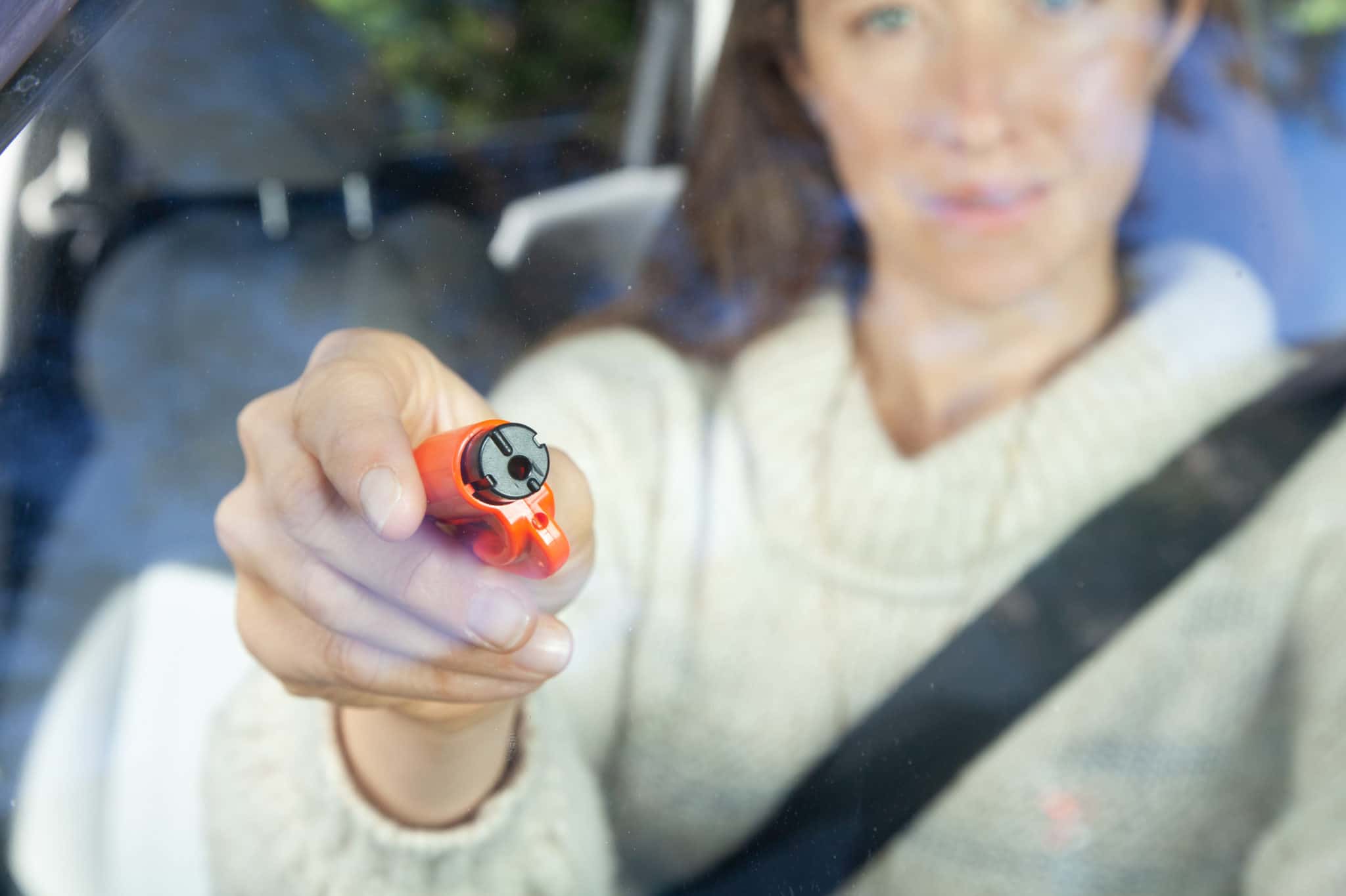 resqme® porte-cléfs de survie, Coupe ceinture / Brise vitre